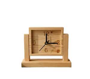 Reloj de Escritorio Redondo Moderno de Madera con Base de Metal, Reloj de Mesa de Cuarzo Silencioso, Estilo Nórdico, para Dormitorio u Oficina - Product Image 6