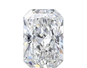 Diamant blanc de 1 carat, taille radiant, pureté VVS1, d'une beauté exquise, mettant en valeur une symétrie exceptionnelle et un feu glacé, idéal pour les bijoux haut de gamme. - Product Image 1