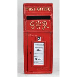 Buzón de Correo Británico GR Crown Rojo, de Hierro Fundido, Resistente a la Intemperie, Hecho a Mano, Personalizable, Precio de Fábrica - Product Image 3