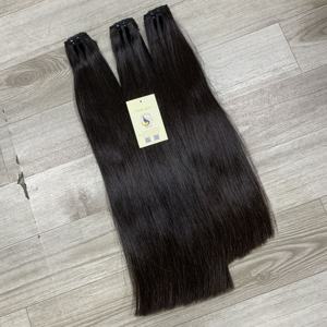 Venta al por mayor de extensiones de cabello humano vietnamita natural negro crudo sin procesar cutícula alineada - Product Image 4