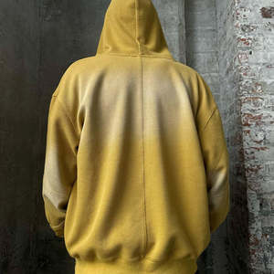 เสื้อฮู้ดดี้วาฟเฟิลทรงโอเวอร์ไซส์สุดฮิตสำหรับผู้ชาย ผ้าฝ้าย 100% โลโก้ด้านหน้า ทรงหลวม สวมใส่ง่าย เสื้อสเวตเชิ้ตคุณภาพสูง - Product Image 5