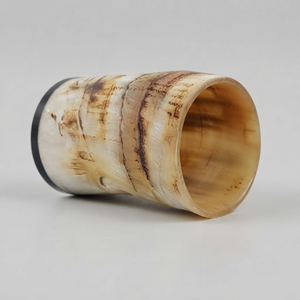 Vaso de cuerno de búfalo natural pulido, ecológico y artesanal, estilo rústico, de REHMAN CRAFT - Product Image 3