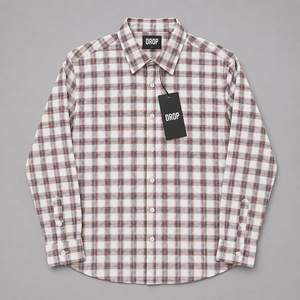 Chemise décontractée à manches longues en coton à carreaux pour homme, légère, boutonnée, respirante, tissée, fabriquée au Bangladesh - Product Image 6