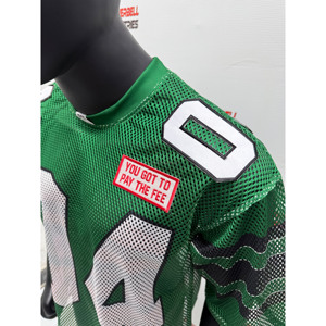 Maillot de football rétro personnalisé chemise recadrée haut Sport maillot d'entraînement d'équipe surdimensionné mode maillot américain en maille Football - Product Image 5