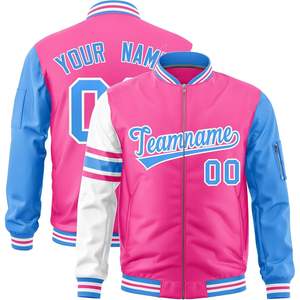 Chaquetas Varsity Personalizadas 2025 para Hombre, Mujer y Jóvenes, Chaqueta Cortavientos con Cremallera Completa, Texto y Logotipo Bordados, Talla XS - Product Image 5