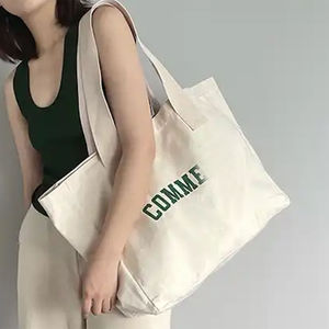 กระเป๋าผ้าแคนวาสกันน้ำสำหรับผู้หญิงปี 2026 น้ำหนักเบา ปรับแต่งได้ ลายตัวอักษร ดีไซน์กว้างขวาง ปิดด้วยริบบิ้น สะพายไหล่ สำหรับช้อปปิ้ง - Product Image 6