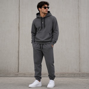 Chándal Deportivo Unisex de Primera Calidad en Felpa Sólida |   Conjunto de Sudadera con Capucha y Pantalones Deportivos |   Diseño 2 en 1 |   OEM/ODM Personalizado - Product Image 2