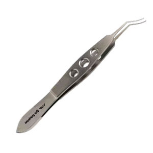 Pinces de Lehner pour Capsulorhexis à pointe angulaire, à pointes courbées et délicates, longueur 10,5 cm, diamètre 13 mm, pour usage manuel en chirurgie ophtalmique en milieu hospitalier - Product Image 6