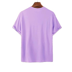 Camiseta informal de manga corta para hombre más vendida 100% algodón secado rápido transpirable diseño de cuello redondo 200 gramos patrón sólido para adultos - Product Image 1