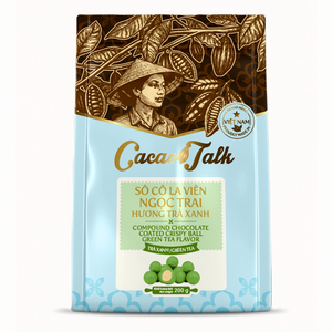 Ingrédients de boulangerie en gros, chocolat composé, chocolat au thé vert du Vietnam, boules croustillantes au chocolat, décoration de gâteaux, HALAL OEM/ODM - Product Image 1