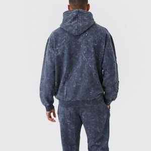 Nouvelle Collection 2026 : Survêtement Unisexe Vintage Effet Délavé, Ensemble 2 Pièces en Molleton Lourd Uni pour l'Hiver - Product Image 5