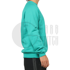 Sweat-shirt à col rond pour homme, mélange de coton, pull décontracté uni, haut en molleton à manches longues, streetwear, confortable à porter - Product Image 2