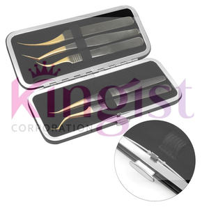 Beauty <b>Tool</b> Eyelash Tweezers Set Steel Hair Removal Eyebrow Tweezers Set Private Label - Product Image 3