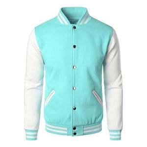 Custom Hooded Wool Letterman <b>Jacket</b> Stand Collar Geometric/Cartoon Print Blank University Varsity <b>Jacket</b> <b>Men</b> Wholesale - Product Image 1
