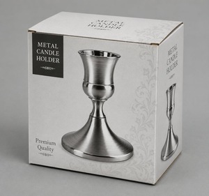 Candelabro de Acero Inoxidable con Base Redonda, Decoración para el Hogar - Product Image 6