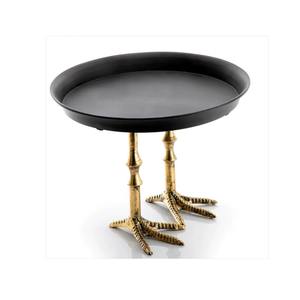 Base Redonda Negra Atractiva con Base Dorada en Forma de Pata de Gallina, Ideal para Exhibir Pasteles de Chocolate, Postres, Mesa de Fiesta y Decoración del Hogar - Product Image 1