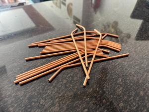 Paille réutilisable en cuivre écologique pour les bienfaits détoxifiants, boissons froides, café glacé, jus, smoothies, gobelets, style de vie moderne - Product Image 5