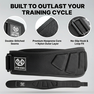Cinturón de CrossFit de Diseño Innovador Lifting Infinite, con Logotipo Personalizado, Soporte Lumbar, para Gimnasio, Fitness, Levantamiento de Pesas, Cinturón de EVA - Product Image 6