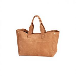 Bolso de Mano de Cuero Genuino para Mujer, Duradero, Ligero, con Cierre de Cremallera, Impermeable, Plegable, de Gran Capacidad, Casual - Product Image 2