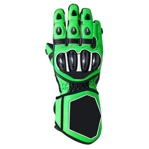 Gants de course pour moto en cuir pleine fleur, gants de protection pour la conduite de moto, fournisseur OEM - Product Image 2
