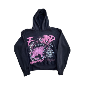 Sweat à capuche vintage délavé pour homme, personnalisé, coupe oversize, en molleton épais 100 % coton, imprimé en relief, collection automne - Product Image 4