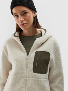Veste Sherpa personnalisée pour femme, idéale pour l'hiver, en tissu respirant de qualité supérieure, fabrication OEM/ODM, vêtements d'extérieur en polaire sur mesure pour femme. - Product Image 4