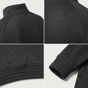 Black Color Jacket For Men's UPF 50+ Protection 4 Way Stretch Solid Color Pattern <b>Plain</b> Dyed Polyester Jacket Low Price - Product Image 5