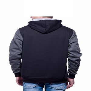 Sweat à capuche décontracté d'hiver personnalisé avec broderie, en polyester/coton épais, style streetwear avec cordon - Product Image 3