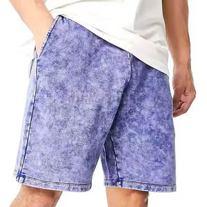 Shorts de bain tie-dye pour hommes, taille mi-haute élastique, décontractés, style tissé respirant pour l'été - Product Image 5