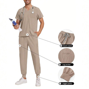 Mens <b>Scrub</b> Pants Custom Design Healthcare <b>Uniform</b> Bottoms Lightweight Breathable Medical Wear For Clinical Staff - Product Image 2