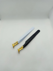 Professional <b>Micro</b> Fiber Tip Eyelash <b>Extension</b> Tweezers Precision Stainless Steel Volume Isolation Lash Tools In Black & White - Product Image 5