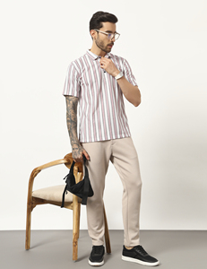 Camiseta Polo de Calidad de Exportación para Hombre, Clásica con Cuello Polo a Rayas, Duradera, de Polialgodón, Informal y a la Moda - Product Image 3