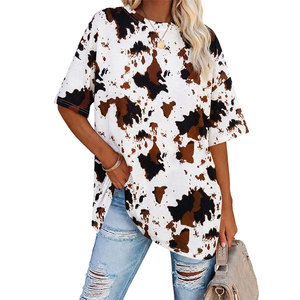 T-shirts classiques à col rond pour femmes, surdimensionnés, 100% coton, décontractés, coupe ample, légers, élégants, vêtements de mode d'été - Product Image 1