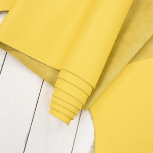 Create Premium Handbags Wallets And Purses Using Our Soft Yellow Pebble Grain Cowhide <b>Leather</b> Ideal For Exquisite Craft Projects - Product Image 2