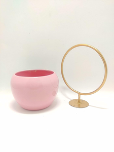 Pink Metal <b>Wall</b> Hanging <b>Planter</b> Stand with Decorative Flower Pot Modern Indoor <b>Outdoor</b> Plant Holder Stylish <b>Wall</b> Mounted Garden - Product Image 5