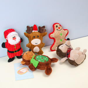 Kinghon Hot Sale Interactive Christmas Dog Chew Toy Modern Santa Elk <b>Plush</b> Xmas Gift Dog Toy - Product Image 5