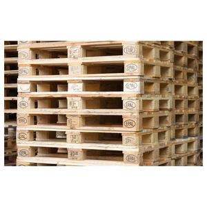 Stackable wooden <b>pallets</b> for warehouse organization and space saving storage - Product Image 5