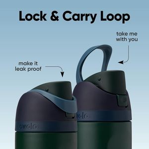 Borraccia Sportiva FreeSip in Acciaio Inox Isolato Senza BPA con Cannuccia per Viaggi - Product Image 4