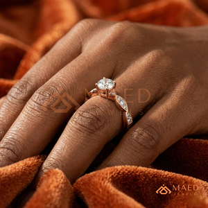 Round Cut Moissanite Twist Ring Rose Gold Engagement Ring Women Bridal Jewelry <b>Gift</b> USA Elegant Fashion Style - Product Image 4