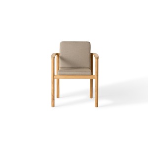 Silla de Comedor de Madera de Teca Hecha a Mano con Respaldo de Cuerda y Cojín – Silla de Madera Moderna para Uso en Interiores y Exteriores - Product Image 3