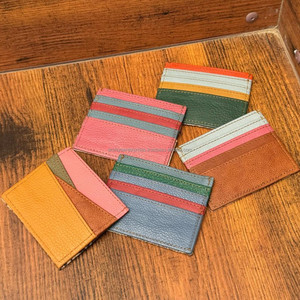 กระเป๋าสตางค์หนังบางสีรีไซเคิลสำหรับนักธุรกิจที่ใส่บัตรเครดิตยอดนิยมของขวัญแฟชั่นกระเป๋าใส่เหรียญ-สไตล์เฉพาะบุคคล - Product Image 4