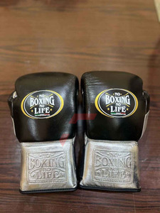 Brand New Hot Selling Top Quality Original Leather No boxing No Life Boxing <b>Gloves</b> Professional Boxing Set Fighting Training Kit - Product Image 3