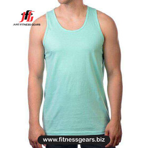 Débardeur pour homme bleu clair à col rond, respirant, tricoté, sans manches, décontracté, couleur unie - Product Image 1