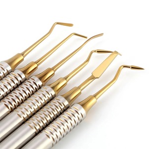 BAFA SURGICAL INSTRUMENTS Juego de 6 Espátulas Dentales para Relleno de Composite, Acero Inoxidable con Recubrimiento de Titanio, Mango Grueso - Product Image 4