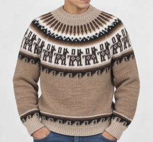 Pull en laine d'alpaga à motif LLAMITA - Product Image 1