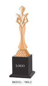 Trophées en métal haut de gamme sur mesure, plaqués or, argent et bronze, gravés, portables, en forme d'étoile, pour cadeaux de salons professionnels - Product Image 6