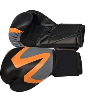 Guantes de Boxeo Profesionales de Cuero de Alta Calidad al por Mayor, con Logotipo Personalizado Impreso, Absorbentes de Humedad, Equipo de Boxeo de Dedo Completo - Product Image 2