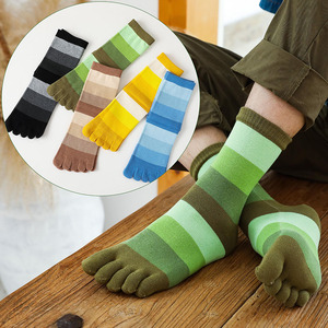 Calcetines de Cinco Dedos para Hombre, Estilo Casual, 100% Algodón, Secado Rápido, Transpirables, Personalizados, de Alta Calidad - Product Image 1