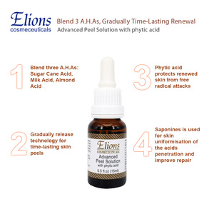 A.H.A Acide Amande Acide Phytique Peau Tonifiant Blanchissant Peelings Liquide Exfoliant Visage Anti-Blemish Améliorer les Pores Obstrués Canne à Sucre - Product Image 6