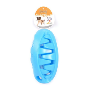 Juguete Masticable Ovalado para Mascotas Yommy de 14.2x8cm con Dispensador de Comida para Perros - Product Image 2